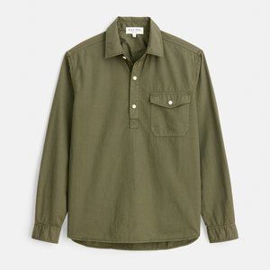 Alex Mill Popover Shirt in Cotton Twill NWT (Dusty Olive) Size XS